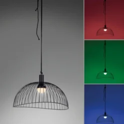 LED Pendelleuchte, inkl. Fernbedienung, dimmbar, modern, RGB Farbwechsel
