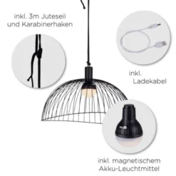 LED Pendelleuchte, inkl. Fernbedienung, dimmbar, modern, RGB Farbwechsel