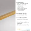 LED Pendelleuchte, messing matt, lineares, filigranes Design, Touchdimmer