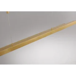 LED Pendelleuchte, messing matt, lineares, filigranes Design, Touchdimmer