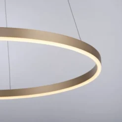 LED Pendelleuchte messing matt rund Ø60cm dimmbar Switchmo warmweiß