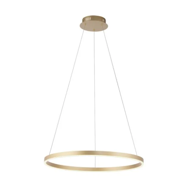 LED Pendelleuchte messing matt rund Ø60cm dimmbar Switchmo warmweiß