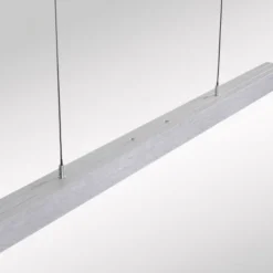 LED Pendelleuchte mit Comfort Lift, aluminium, höhenverstellbar, ausziehbar