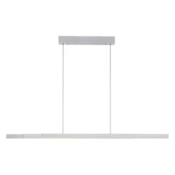 LED Pendelleuchte mit Comfort Lift, aluminium, höhenverstellbar, ausziehbar