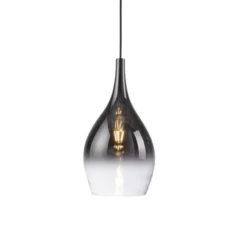 LED Pendelleuchte mit Farbverlauf anthrazit nach weiß 3 flammig Esszimmmer