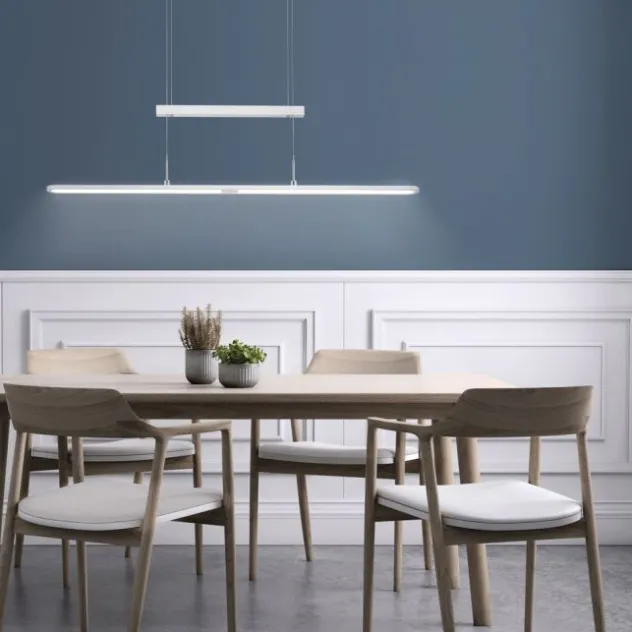 LED-Pendelleuchte, modern, höhenverstellbar, Sensordimmer, CCT