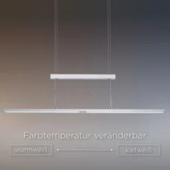 LED-Pendelleuchte, modern, höhenverstellbar, Sensordimmer, CCT
