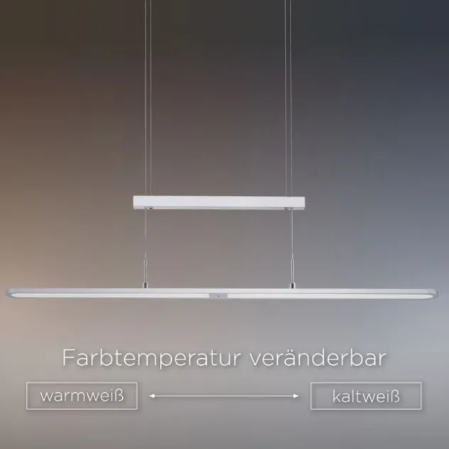 LED-Pendelleuchte, modern, höhenverstellbar, Sensordimmer, CCT