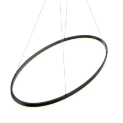 LED Pendelleuchte oval 56x56 anthrazit dimmbar Memoryfunktion