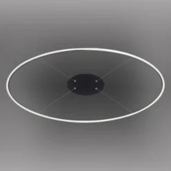 LED Pendelleuchte oval 56x56 anthrazit dimmbar Memoryfunktion