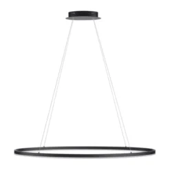 LED Pendelleuchte oval 56x56 anthrazit dimmbar Memoryfunktion