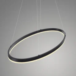 LED Pendelleuchte oval 40x40 anthrazit dimmbar Memoryfunktion