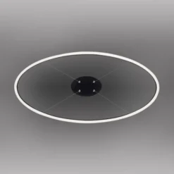 LED Pendelleuchte oval 40x40 anthrazit dimmbar Memoryfunktion