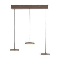 LED Pendelleuchte PLATA, sandfarben, 3-flammig, dimmbar, Easy Lift