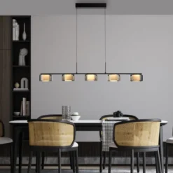 LED Pendelleuchte RIKA schwarz dimmbar höhenverstellbar Memoryfunktion