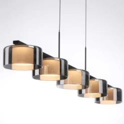 LED Pendelleuchte RIKA schwarz dimmbar höhenverstellbar Memoryfunktion