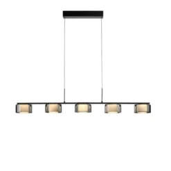 LED Pendelleuchte RIKA schwarz dimmbar höhenverstellbar Memoryfunktion