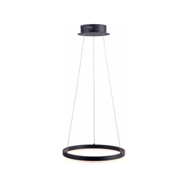 LED Pendelleuchte, rund, anthrazitfarben, Dimmfunktion, Memory Funktion