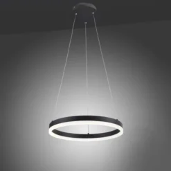 LED Pendelleuchte, rund, anthrazitfarben, Dimmfunktion, Memory Funktion