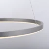 LED Pendelleuchte rund dimmbar aluminium 3 Stufen Dimmung warmweiß