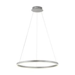 LED Pendelleuchte rund dimmbar aluminium 3 Stufen Dimmung warmweiß