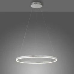 LED Pendelleuchte rund dimmbar aluminium 3 Stufen Dimmung warmweiß