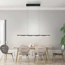LED Pendelleuchte schwarz Comfor Lift höhenverstellbar dimmbar
