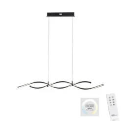 LED Pendelleuchte schwarz dimmbar per Fernbedienung Memoryfunktion CCT