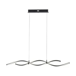 LED Pendelleuchte schwarz dimmbar per Fernbedienung Memoryfunktion CCT