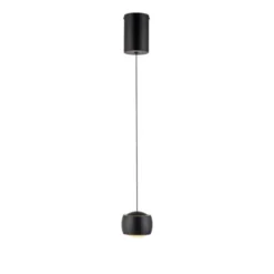 LED Pendelleuchte schwarz 1 flammig höhenverstellbar Esszimmer