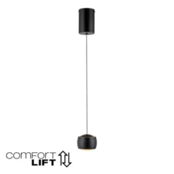 LED Pendelleuchte schwarz 1 flammig höhenverstellbar Esszimmer