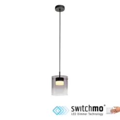 LED Pendelleuchte schwarz 1-flammig dimmbar in 3 Stufen Esszimmer