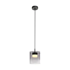 LED Pendelleuchte schwarz 1-flammig dimmbar in 3 Stufen Esszimmer