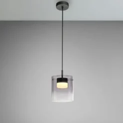 LED Pendelleuchte schwarz 1-flammig dimmbar in 3 Stufen Esszimmer