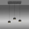 LED Pendelleuchte schwarz 3 flammig höhenverstellbar Esszimmer