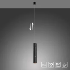 LED Pendelleuchte schwarz höhenverstellbar magnetischer Kopf Akku