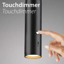 LED Pendelleuchte schwarz höhenverstellbar magnetischer Kopf Akku