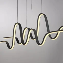LED Pendelleuchte schwarz höhenverstellbar dimmbar in 3 Stufen
