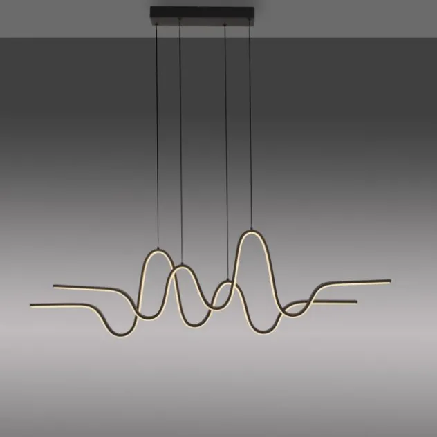 LED Pendelleuchte schwarz höhenverstellbar dimmbar in 3 Stufen
