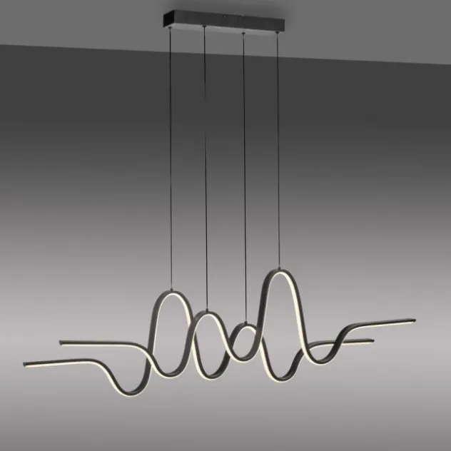 LED Pendelleuchte schwarz höhenverstellbar dimmbar in 3 Stufen