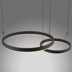 LED Pendelleuchte schwarz höhenverstellbar Fernbedienung dimmbar CCT