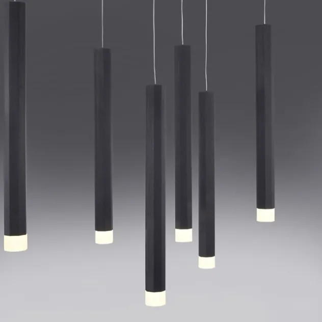 LED-Pendelleuchte, schwarz, warmweiß, IP20, Innenleuchte