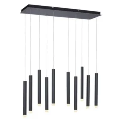 LED-Pendelleuchte, schwarz, warmweiß, IP20, Innenleuchte