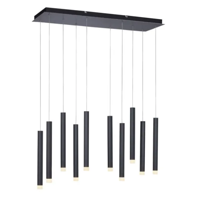 LED-Pendelleuchte, schwarz, warmweiß, IP20, Innenleuchte