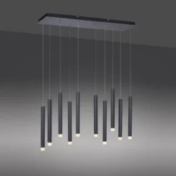 LED-Pendelleuchte, schwarz, warmweiß, IP20, Innenleuchte