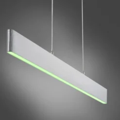 LED Pendelleuchte silber, Fernbedienung, Tuya App smarthome