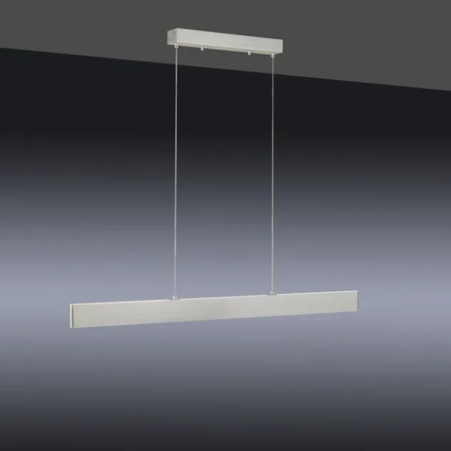 LED Pendelleuchte silber, Fernbedienung, Tuya App smarthome