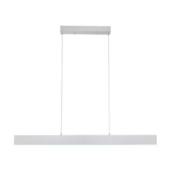 LED Pendelleuchte silber, Fernbedienung, Tuya App smarthome