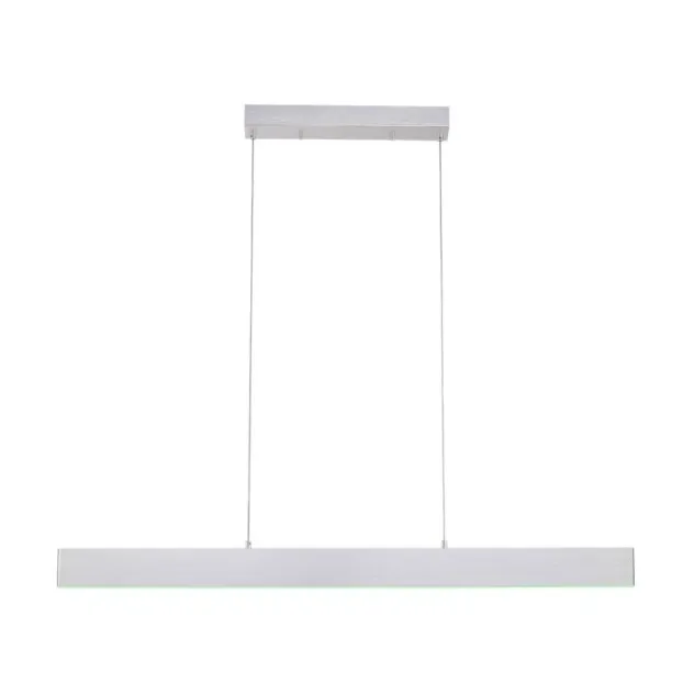 LED Pendelleuchte silber, Fernbedienung, Tuya App smarthome