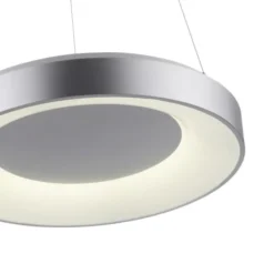 LED Pendelleuchte silber steuerbar über App dimmbar RGB+CCT